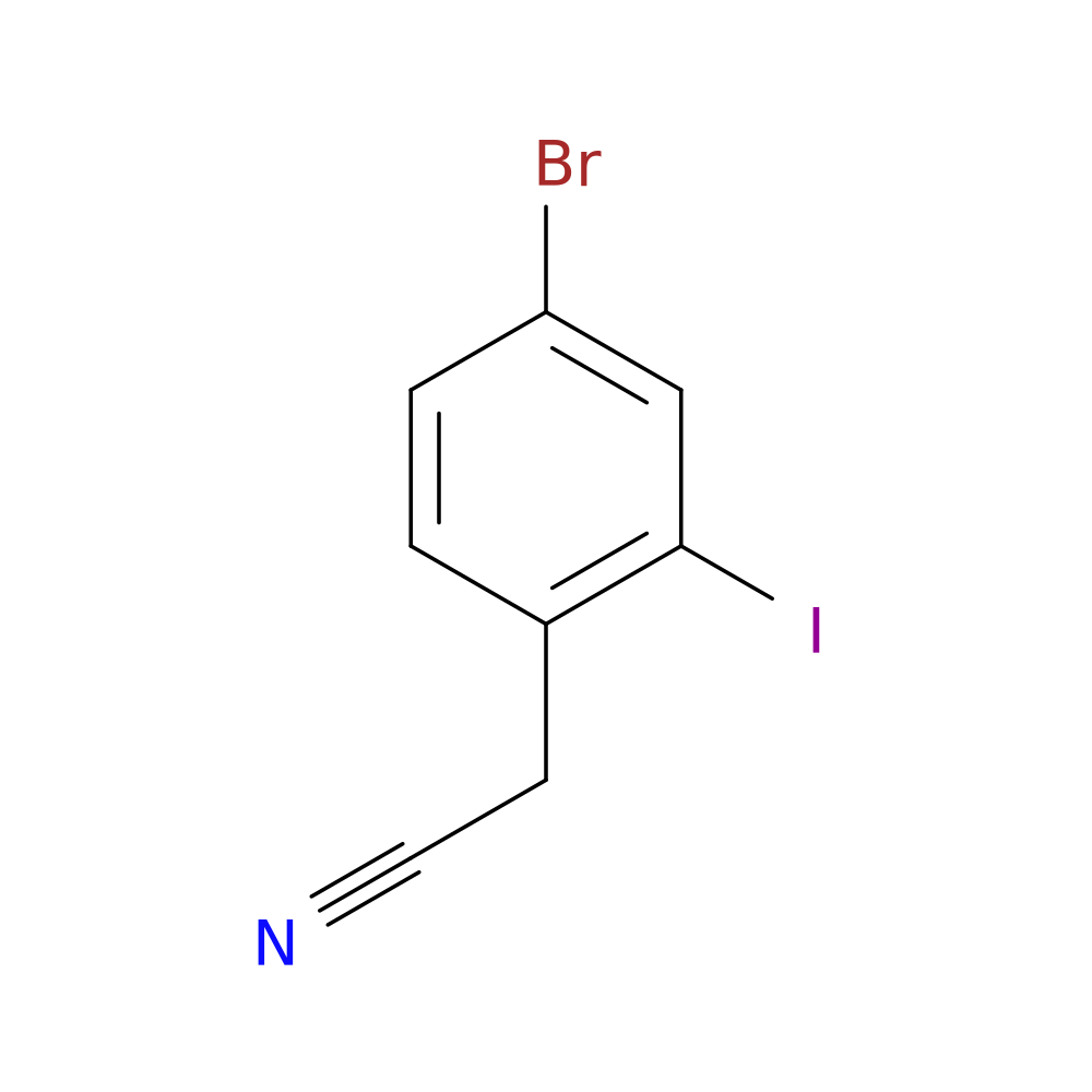 4-BROMO-2-IODOPHENYLACETONITRILE