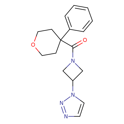 1-[1-(4-phenyloxane-4-carbonyl)azetidin-3-yl]-1H-1,2,3-triazole