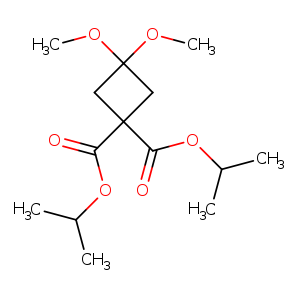 1,1-Cyclobutanedicarboxylic acid, 3,3-dimethoxy-, 1,1-bis(1-methylethyl) ester