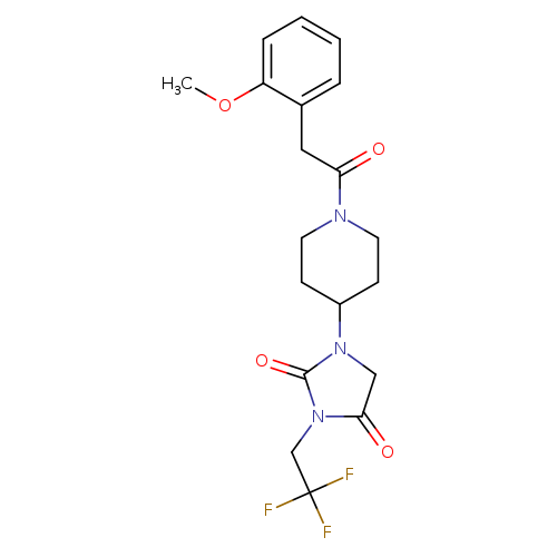 1-{1-[2-(2-methoxyphenyl)acetyl]piperidin-4-yl}-3-(2,2,2-trifluoroethyl)imidazolidine-2,4-dione