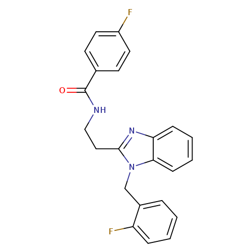 4-fluoro-N-(2-{1-[(2-fluorophenyl)methyl]-1H-1,3-benzodiazol-2-yl}ethyl)benzamide