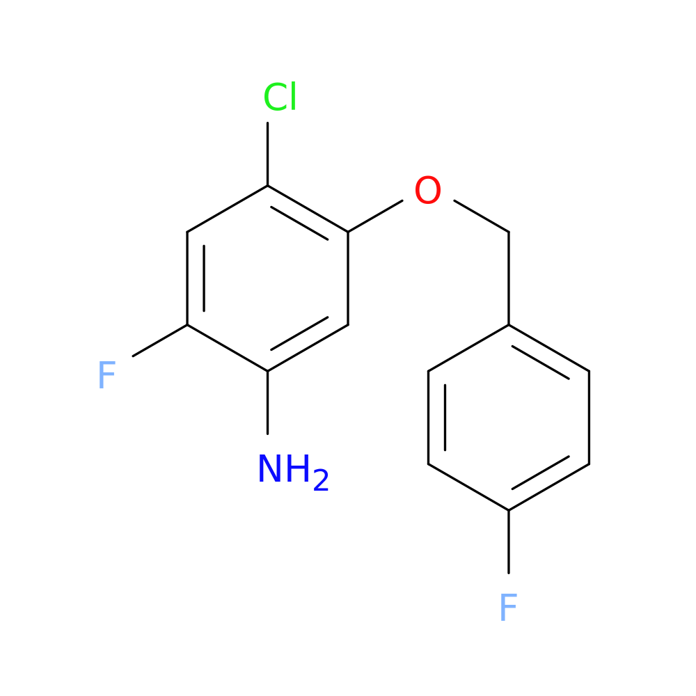 4-Chloro-2-fluoro-5-((4-fluorobenzyl)oxy)aniline