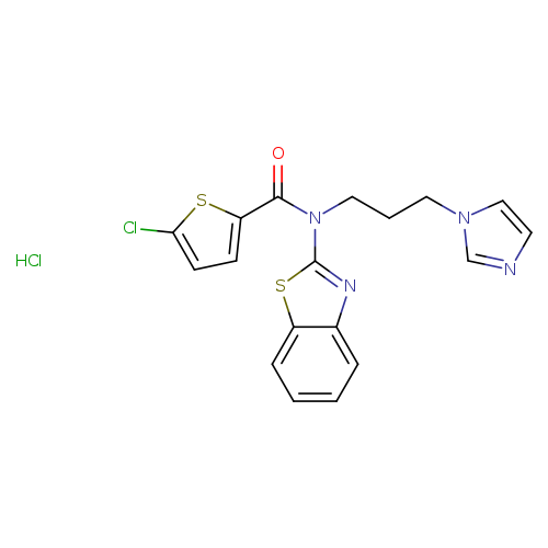 N-(1,3-benzothiazol-2-yl)-5-chloro-N-[3-(1H-imidazol-1-yl)propyl]thiophene-2-carboxamide hydrochloride