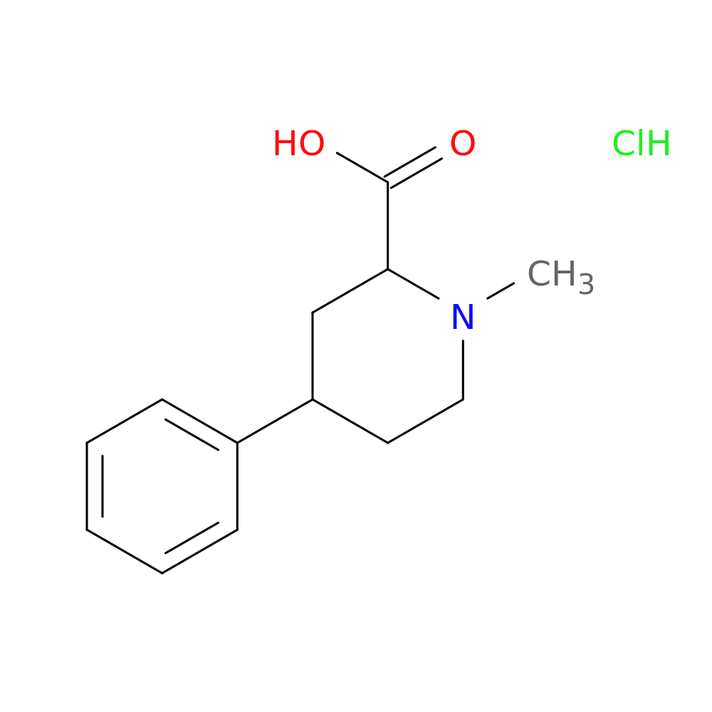 1-methyl-4-phenylpiperidine-2-carboxylic acid hydrochloride