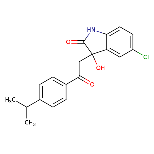 5-chloro-3-hydroxy-3-[2-(4-isopropylphenyl)-2-oxoethyl]-1,3-dihydro-2H-indol-2-one
