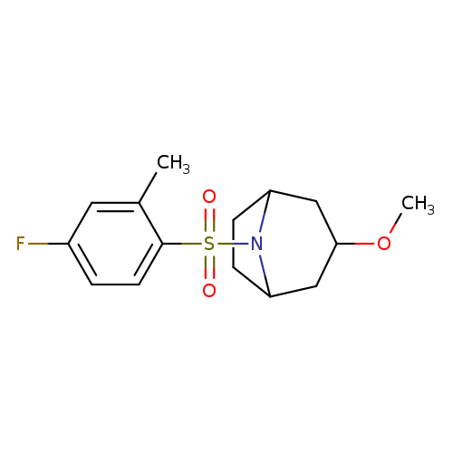 8-(4-fluoro-2-methylbenzenesulfonyl)-3-methoxy-8-azabicyclo[3.2.1]octane