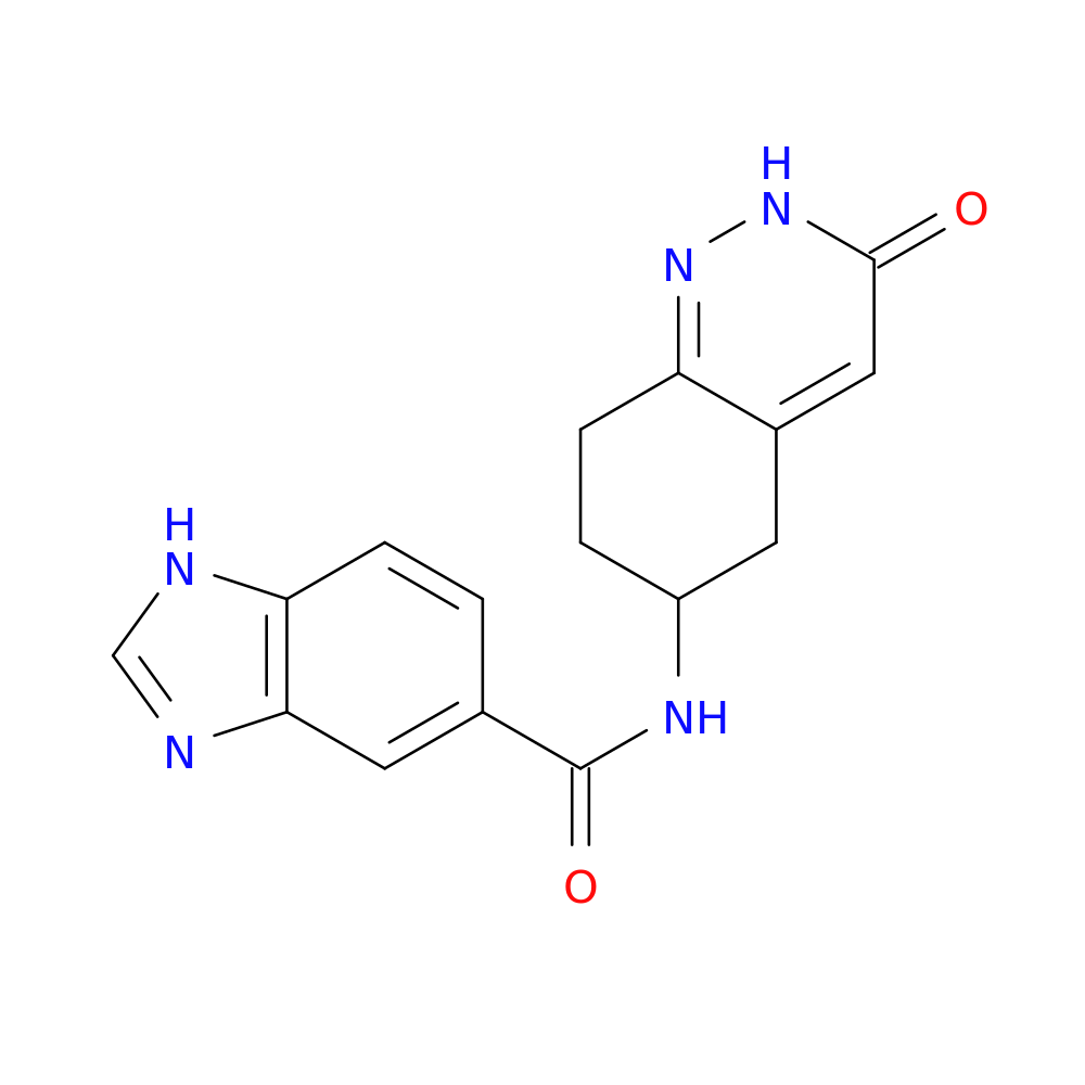 N-(3-oxo-2,3,5,6,7,8-hexahydrocinnolin-6-yl)-1H-1,3-benzodiazole-5-carboxamide