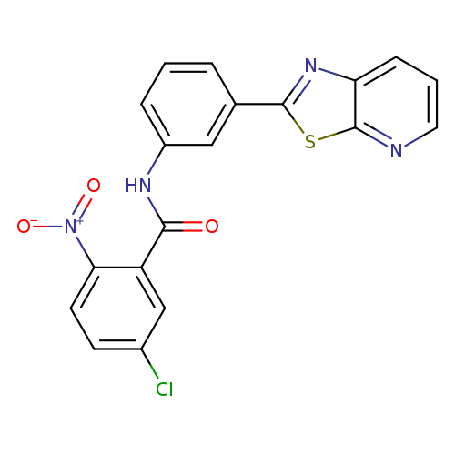 5-chloro-2-nitro-N-(3-{[1,3]thiazolo[5,4-b]pyridin-2-yl}phenyl)benzamide