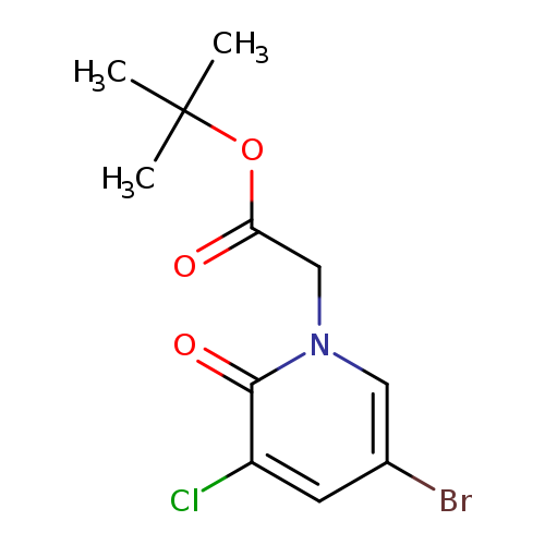 tert-butyl 2-(5-bromo-3-chloro-2-oxo-1,2-dihydropyridin-1-yl)acetate
