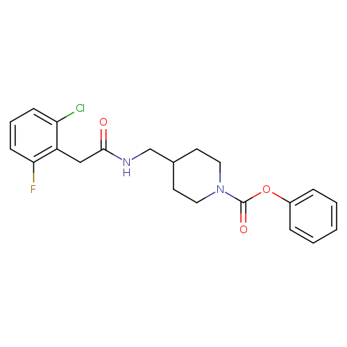 phenyl 4-{[2-(2-chloro-6-fluorophenyl)acetamido]methyl}piperidine-1-carboxylate