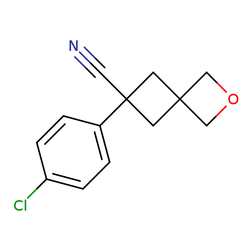 6-(4-chlorophenyl)-2-oxaspiro[3.3]heptane-6-carbonitrile