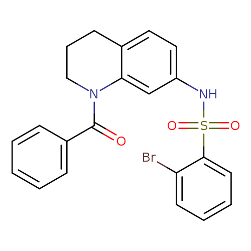 N-(1-benzoyl-1,2,3,4-tetrahydroquinolin-7-yl)-2-bromobenzene-1-sulfonamide