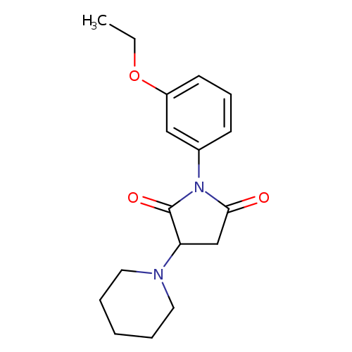 1-(3-ethoxyphenyl)-3-(1-piperidinyl)-2,5-pyrrolidinedione