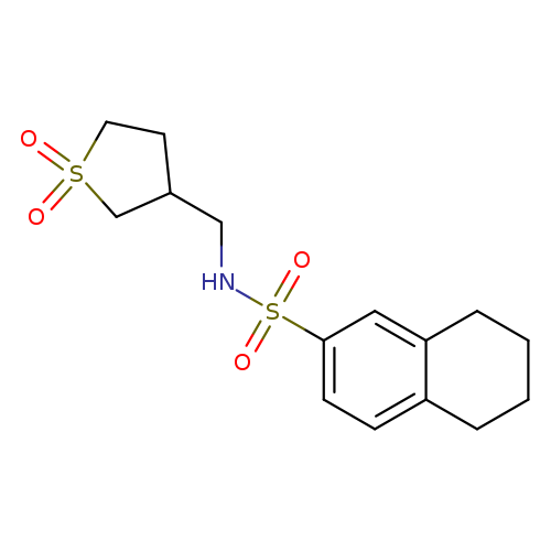 N-[(1,1-dioxo-1lambda6-thiolan-3-yl)methyl]-5,6,7,8-tetrahydronaphthalene-2-sulfonamide