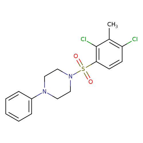 1-(2,4-dichloro-3-methylbenzenesulfonyl)-4-phenylpiperazine