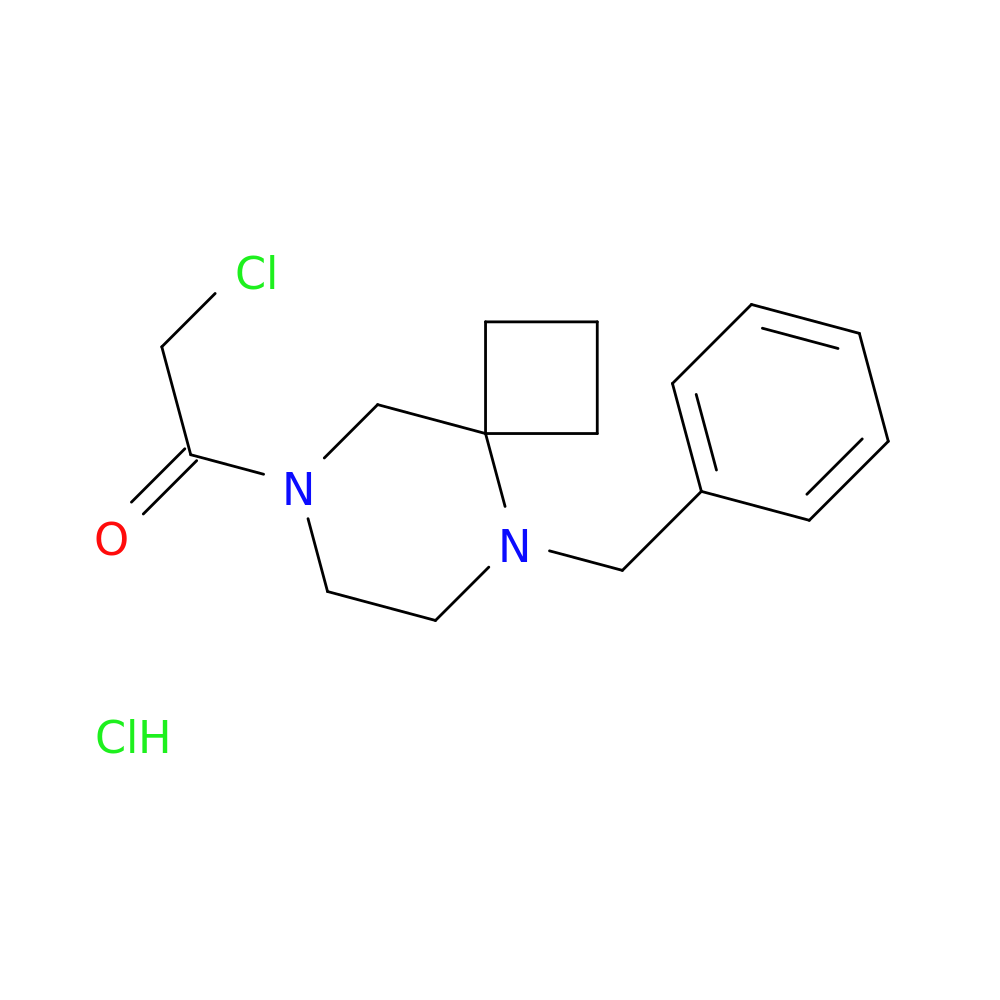 1-{5-benzyl-5,8-diazaspiro[3.5]nonan-8-yl}-2-chloroethan-1-one hydrochloride