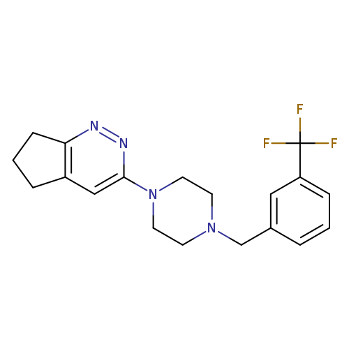 1-{5H,6H,7H-cyclopenta[c]pyridazin-3-yl}-4-{[3-(trifluoromethyl)phenyl]methyl}piperazine