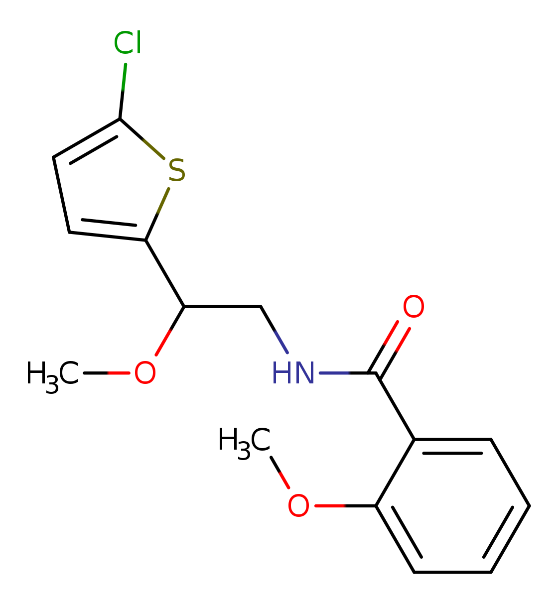 N-[2-(5-chlorothiophen-2-yl)-2-methoxyethyl]-2-methoxybenzamide