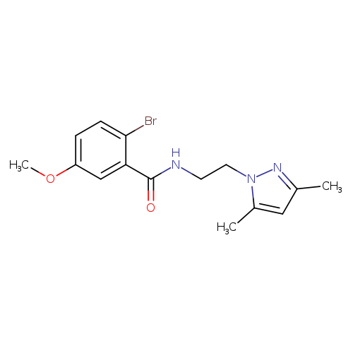 2-bromo-N-[2-(3,5-dimethyl-1H-pyrazol-1-yl)ethyl]-5-methoxybenzamide