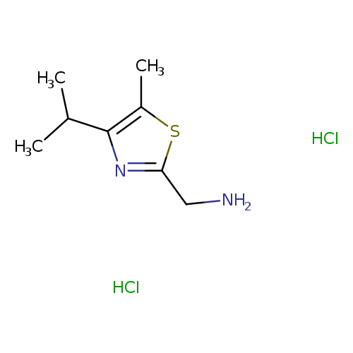 1-[5-methyl-4-(propan-2-yl)-1,3-thiazol-2-yl]methanaminedihydrochloride