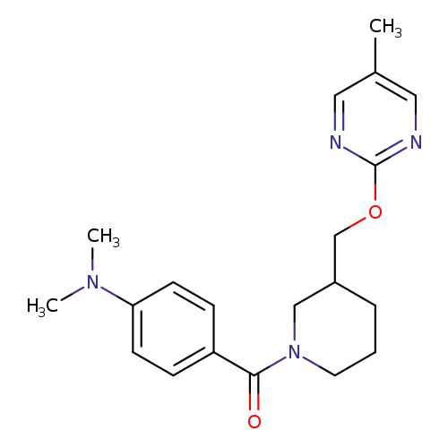 N,N-dimethyl-4-(3-{[(5-methylpyrimidin-2-yl)oxy]methyl}piperidine-1-carbonyl)aniline