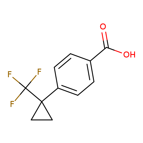 4-[1-(trifluoromethyl)cyclopropyl]benzoic acid