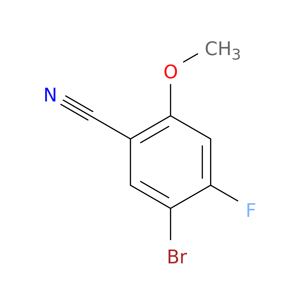 5-Bromo-4-fluoro-2-methoxybenzonitrile