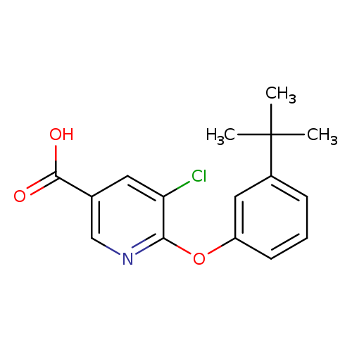 6-(3-tert-Butylphenoxy)-5-chloronicotinic acid