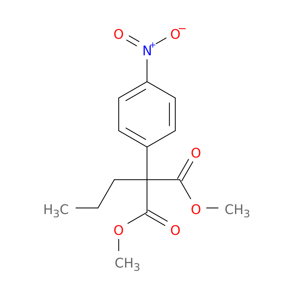 1,3-dimethyl 2-(4-nitrophenyl)-2-propylpropanedioate
