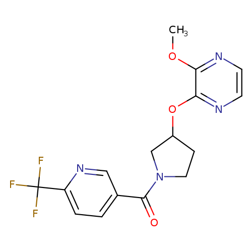 2-methoxy-3-({1-[6-(trifluoromethyl)pyridine-3-carbonyl]pyrrolidin-3-yl}oxy)pyrazine