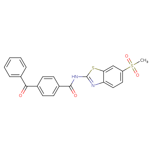 4-benzoyl-N-(6-methanesulfonyl-1,3-benzothiazol-2-yl)benzamide