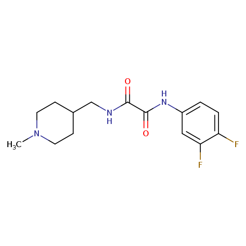 N-(3,4-difluorophenyl)-N'-[(1-methylpiperidin-4-yl)methyl]ethanediamide
