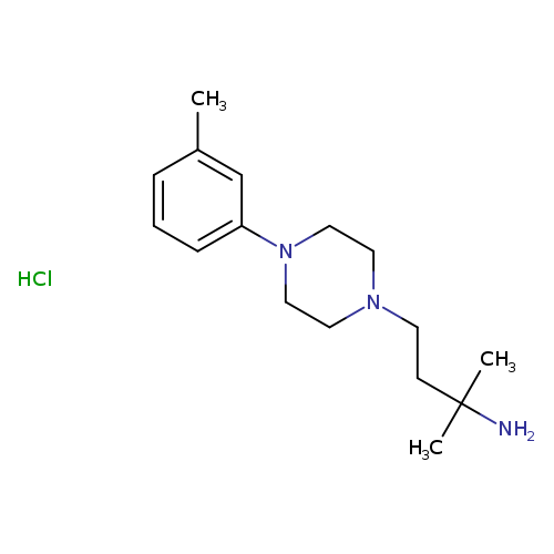 2-methyl-4-[4-(3-methylphenyl)piperazin-1-yl]butan-2-amine hydrochloride