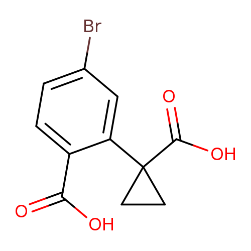 4-bromo-2-(1-carboxycyclopropyl)benzoic acid