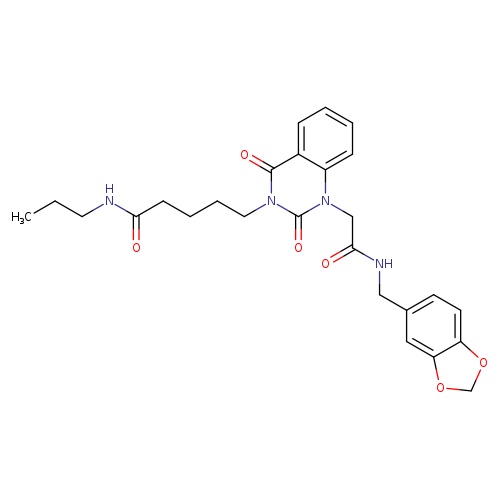 5-[1-({[(2H-1,3-benzodioxol-5-yl)methyl]carbamoyl}methyl)-2,4-dioxo-1,2,3,4-tetrahydroquinazolin-3-yl]-N-propylpentanamide