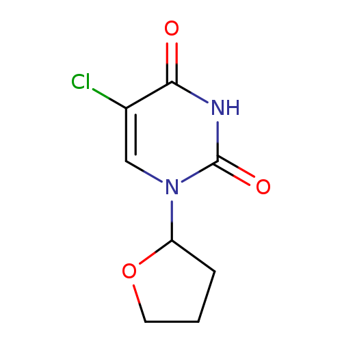 2,4(1H,3H)-Pyrimidinedione, 5-chloro-1-(tetrahydro-2-furanyl)-