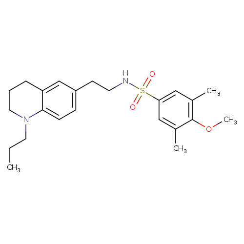 4-methoxy-3,5-dimethyl-N-[2-(1-propyl-1,2,3,4-tetrahydroquinolin-6-yl)ethyl]benzene-1-sulfonamide