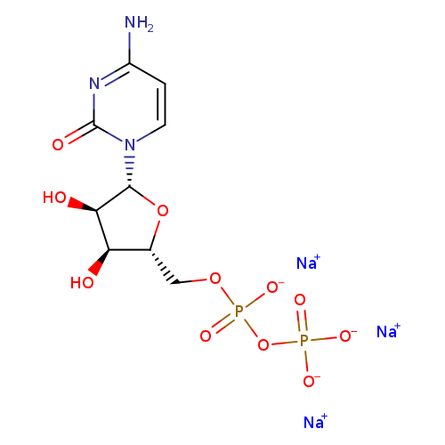 Sodium ((2R,3S,4R,5R)-5-(4-amino-2-oxopyrimidin-1(2H)-yl)-3,4-dihydroxytetrahydrofuran-2-yl)methyl diphosphate