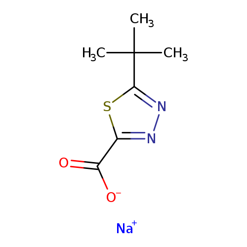 sodium 5-tert-butyl-1,3,4-thiadiazole-2-carboxylate