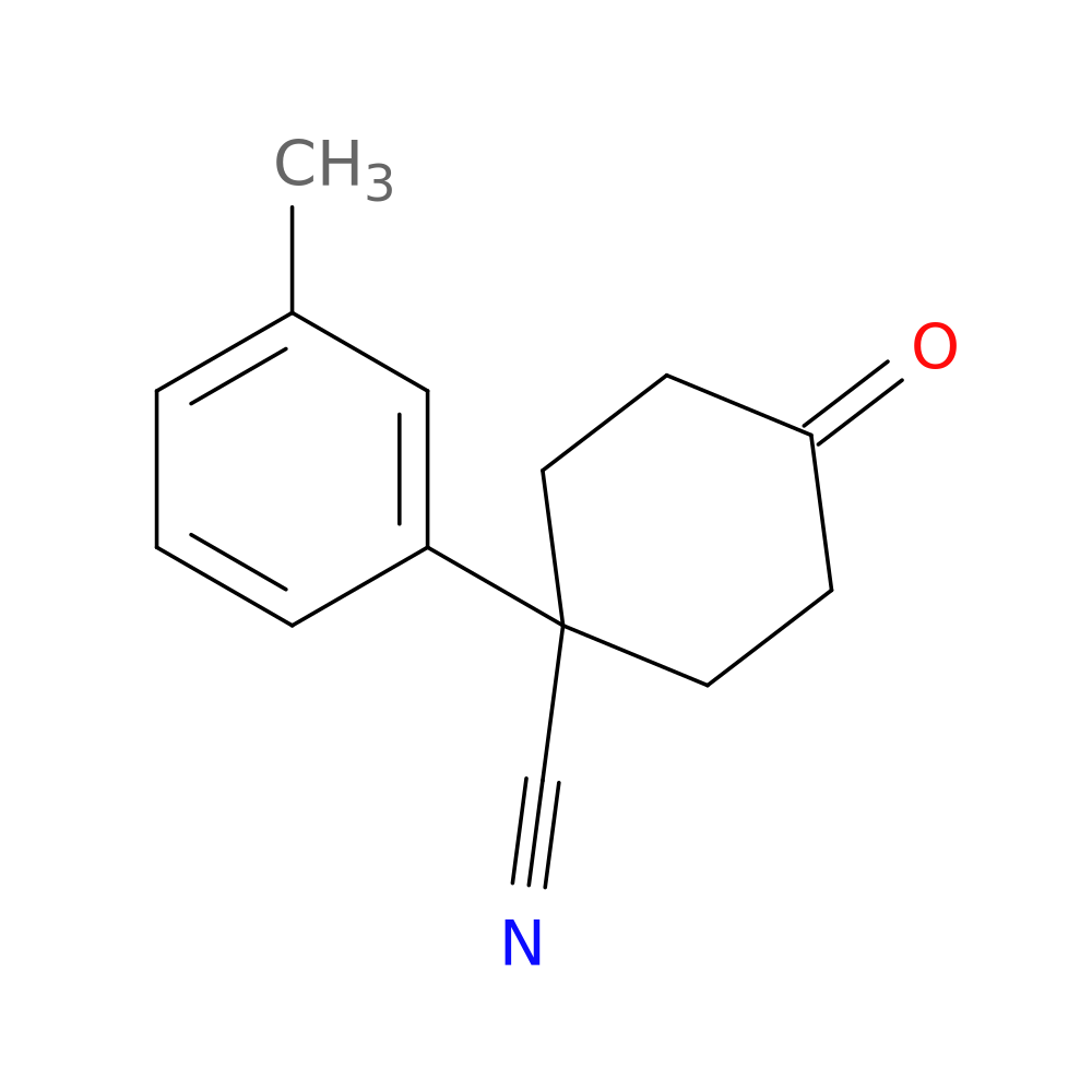 4-Oxo-1-(m-tolyl)cyclohexanecarbonitrile