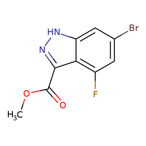 1H-Indazole-3-carboxylic acid, 6-bromo-4-fluoro-, methyl ester
