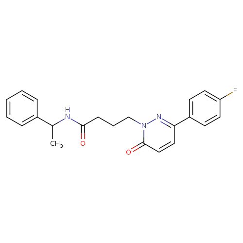 4-[3-(4-fluorophenyl)-6-oxo-1,6-dihydropyridazin-1-yl]-N-(1-phenylethyl)butanamide