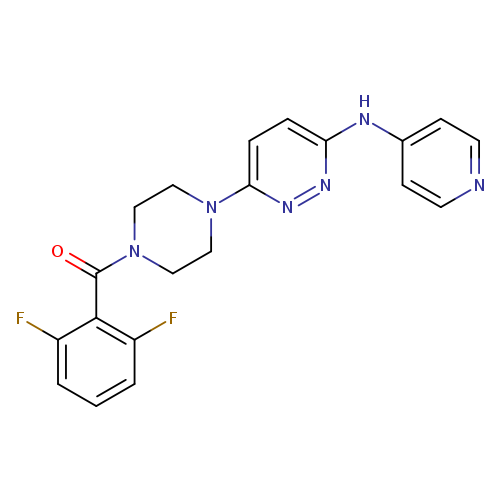 6-[4-(2,6-difluorobenzoyl)piperazin-1-yl]-N-(pyridin-4-yl)pyridazin-3-amine