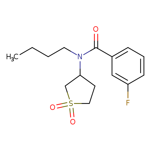 N-butyl-N-(1,1-dioxo-1lambda6-thiolan-3-yl)-3-fluorobenzamide
