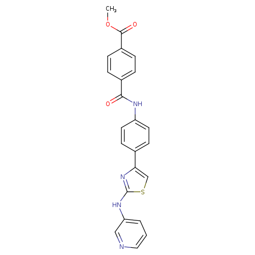 methyl 4-[(4-{2-[(pyridin-3-yl)amino]-1,3-thiazol-4-yl}phenyl)carbamoyl]benzoate