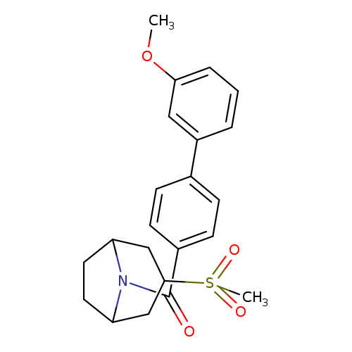 3-methanesulfonyl-8-{3'-methoxy-[1,1'-biphenyl]-4-carbonyl}-8-azabicyclo[3.2.1]octane