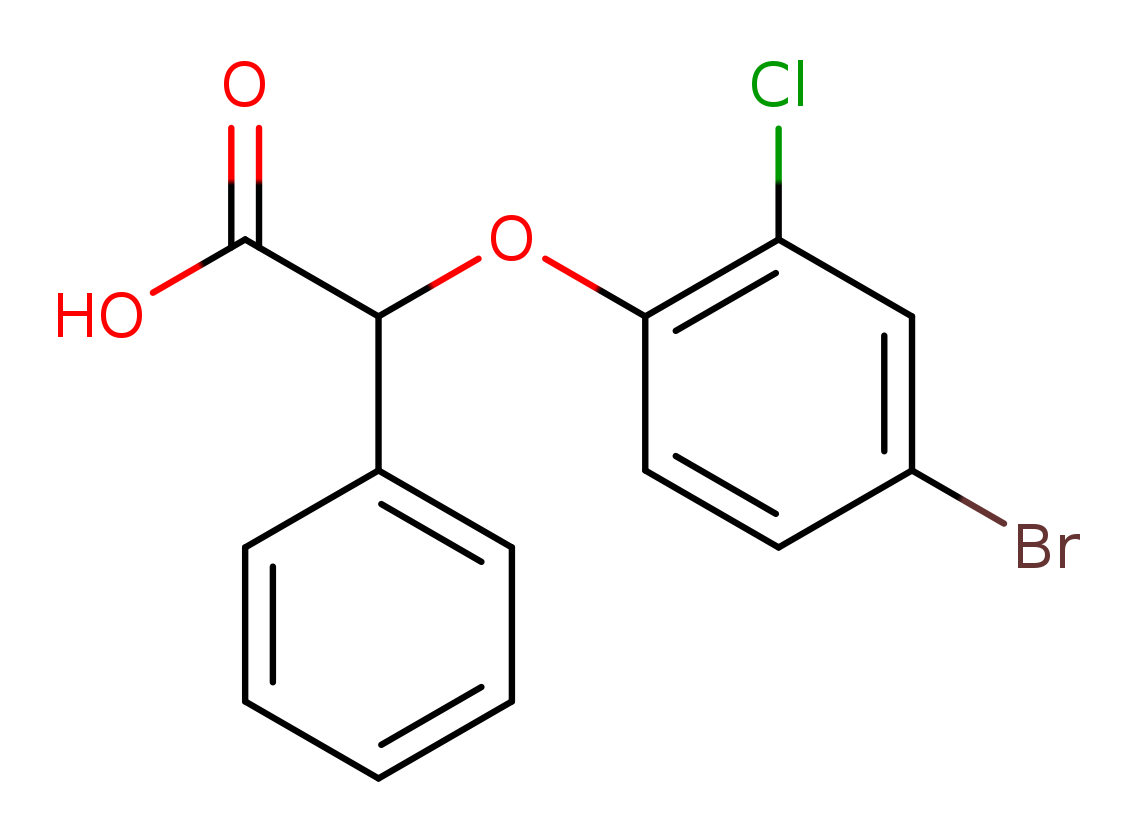 2-(4-bromo-2-chlorophenoxy)-2-phenylacetic acid
