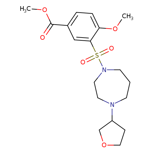 methyl 4-methoxy-3-{[4-(oxolan-3-yl)-1,4-diazepan-1-yl]sulfonyl}benzoate