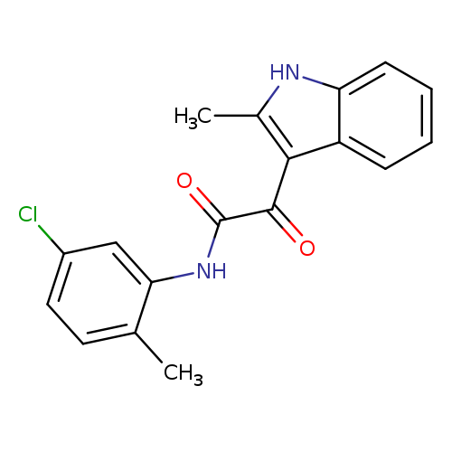 N-(5-chloro-2-methylphenyl)-2-(2-methyl-1H-indol-3-yl)-2-oxoacetamide