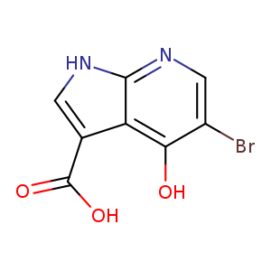 1H-Pyrrolo[2,3-b]pyridine-3-carboxylic acid, 5-bromo-4-hydroxy-